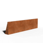 Corten steel retaining wall straight