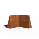 Corten steel Retaining Wall Inner Corner | 50 x 50 x 50
