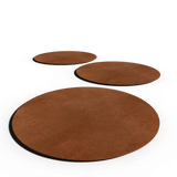 Corten steel Step Tile Round | 75 x 0.3