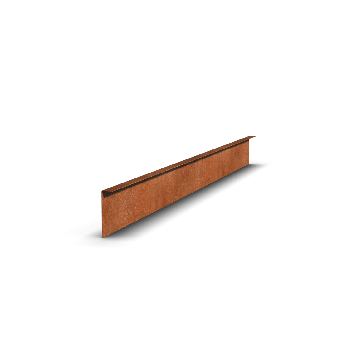 Acero corten Bordillo Doblado | 150 x 3 x 12