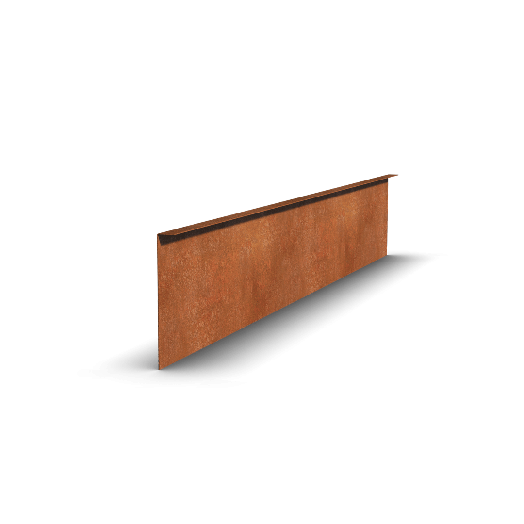 Acero corten Bordillo Doblado | 150 x 3 x 22