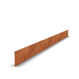 Borde de acero corten aplanado | 230 x 1 x 13