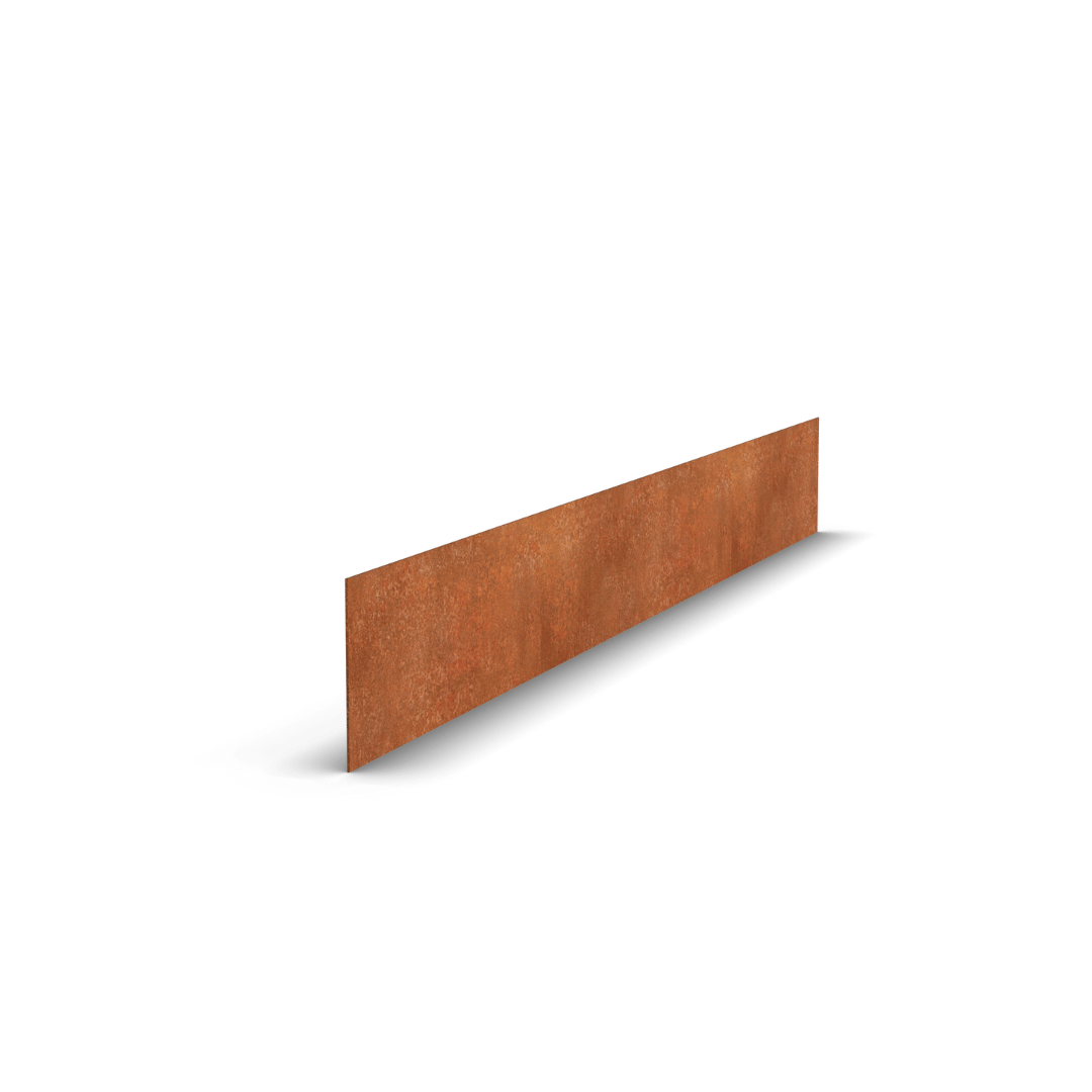 Acero corten Bordillo Recto | 150 x 0,2 x 15