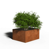 Jardinera de acero corten rectangular | 120 x 100 x 40