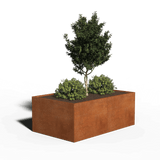 jardinera  rectangularacero corten