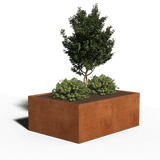 jardinera  rectangularacero corten