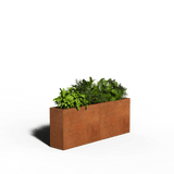 Acero corten Jardinera Rectángulo | 160 x 30 x 30