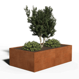 jardinera  rectangularacero corten