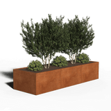 jardinera  rectangularacero corten