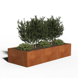 Acero corten Jardinera Rectángulo | 300 x 120 x 80