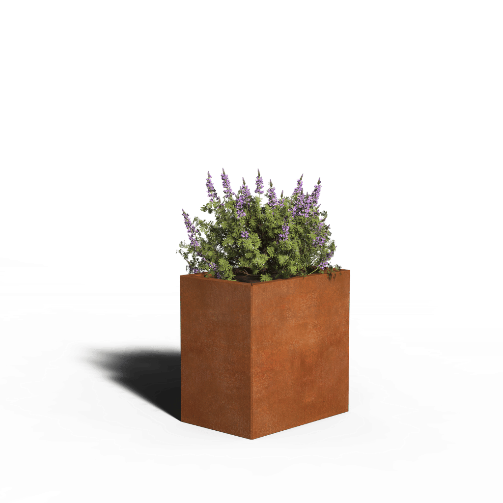 Acero corten Jardinera Rectángulo | 60 x 40 x 30