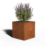Acero corten Jardinera Cuadrado | 70 x 70 x 70