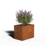 Acero corten Jardinera Rectángulo | 80 x 50 x 30