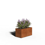 Acero corten Jardinera Rectángulo | Soldada | 100 x 50 x 50