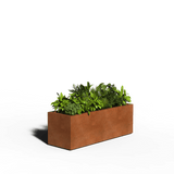 Acero corten Jardinera Rectángulo | Soldada | 150 x 50 x 50