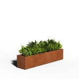 Acero corten Jardinera Rectángulo | Soldada | 200 x 40 x 40