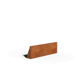 Acero corten muro de contención recto