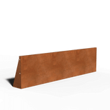 Acero corten muro de contención recto