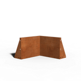Acero corten Muro de contención Ángulo interior | 50 x 50 x 40