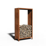 Acero corten Almacén de madera Estándar | 100 x 40 x 180