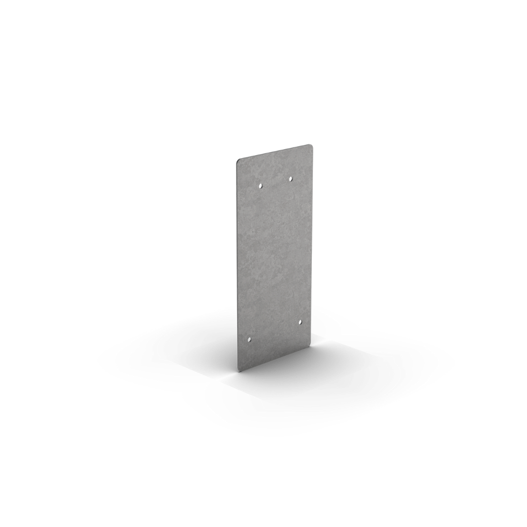 Placa de acoplamiento con borde de zinc recto | 10 x 0,15 x 21