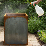 Acero corten Jardinera Cuadrado | 160 x 160 x 80
