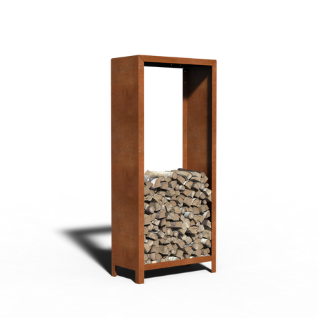 Corten-teräs puukaupat