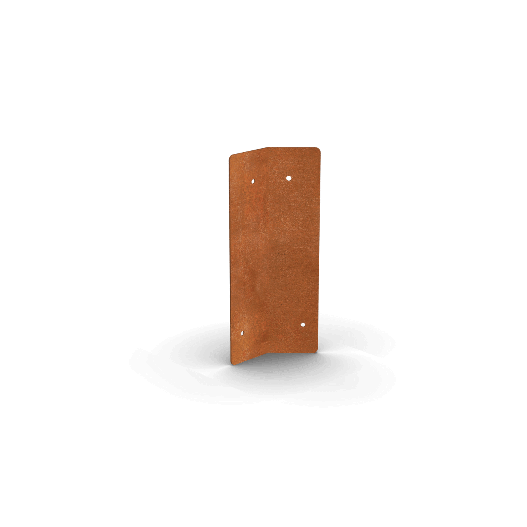 Corten teräksen reunan reunan kytkentälevyn kulma