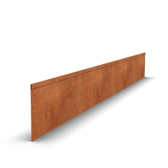 Corten-teräksen reunareuna murskattu