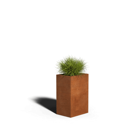 Corten teräksen neliön istutin