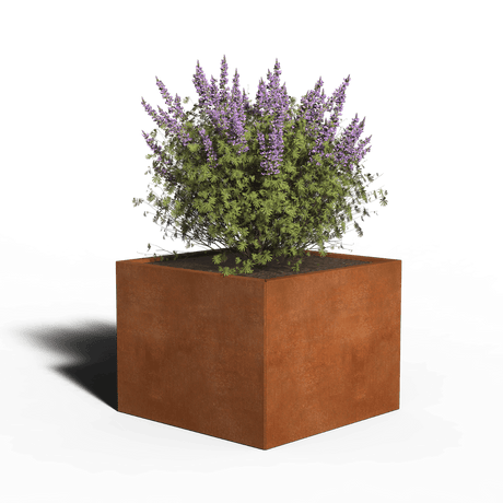 Cortenstaal Plantenbak Vierkant | Gelast | 80 x 80 x 40