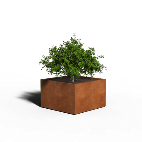 Cortenstaal Plantenbak Vierkant | Gelast | 100 x 100 x 40