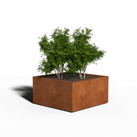 Cortenstaal Plantenbak Vierkant | Gelast | 120 x 120 x 40