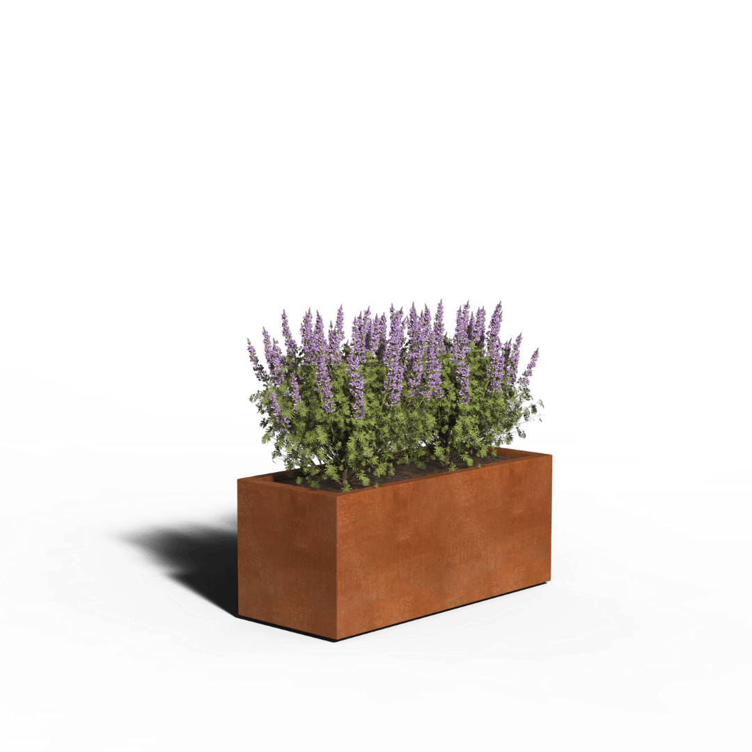 Cortenstaal Plantenbak Rechthoek | Gelast | 120 x 50 x 50