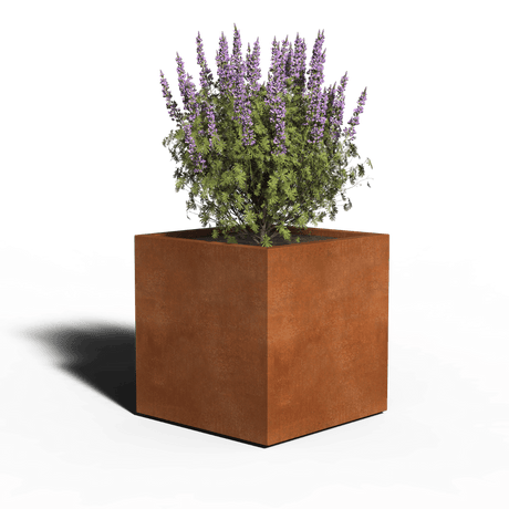 Corten-teräs Istutin Square | Hitsattu | 70 x 70 x 70 x 70