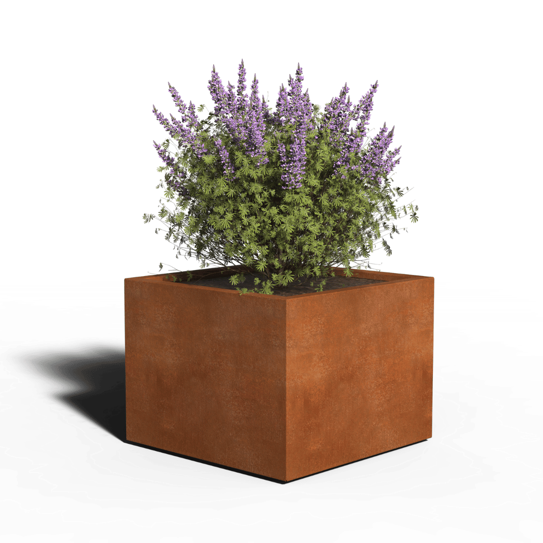 Cortenstaal Plantenbak Vierkant | Gelast | 80 x 80 x 40