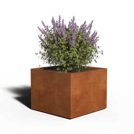 Cortenstaal Plantenbak Vierkant | Gelast | 80 x 80 x 60