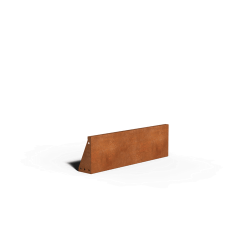 Corten-teräs tukiseinä suora