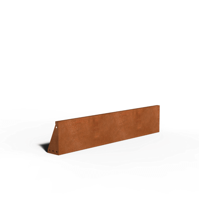 Corten-teräs tukiseinä suora