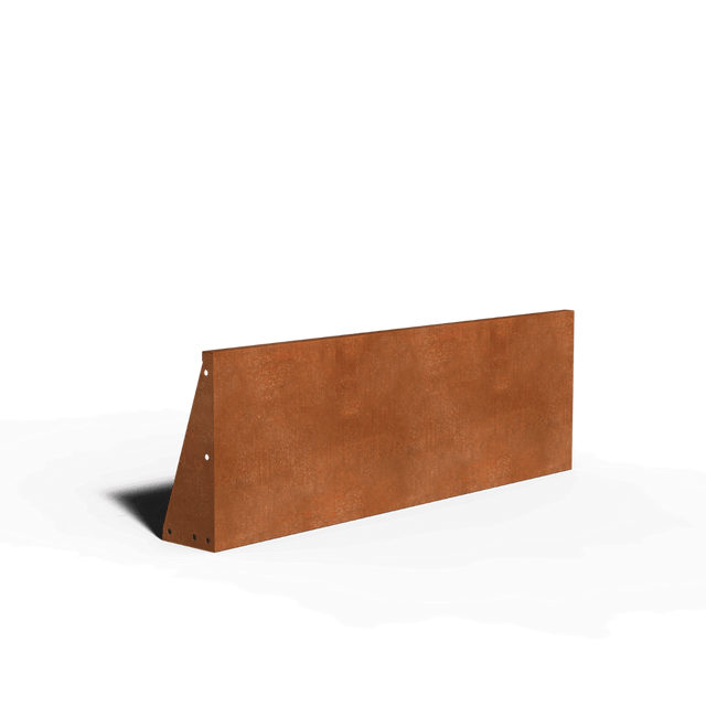 Corten-teräs tukiseinä suora