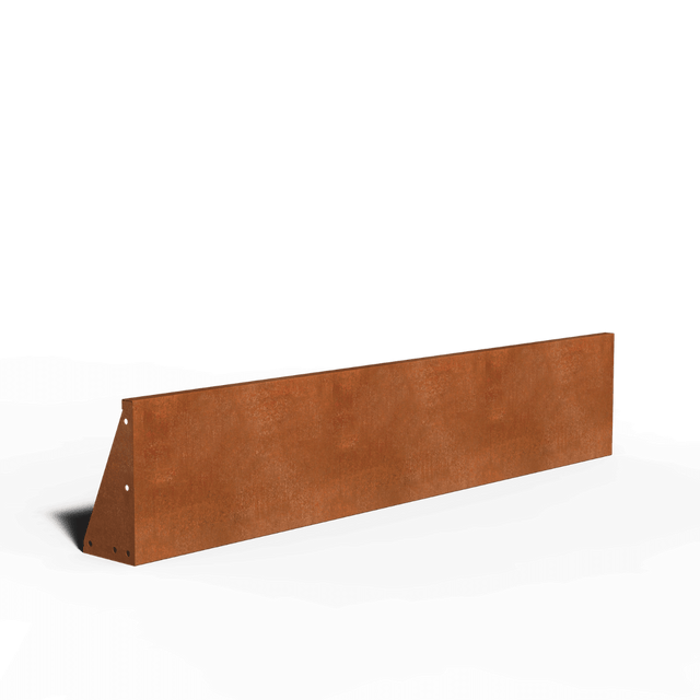 Corten-teräs tukiseinä suora