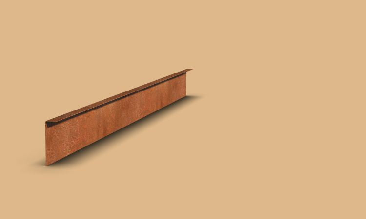 Corten-teräksen reunus