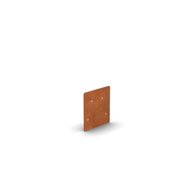 Acier corten bordure plaque de raccordement
