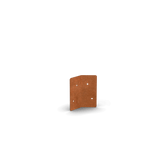 Acier corten bordure plaque de raccordement angle