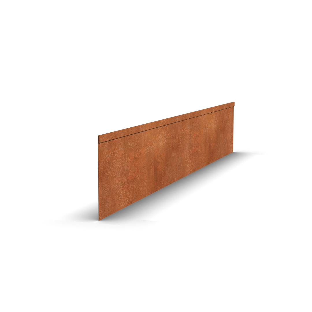 Acier corten Bordure Écrasés | 150 x 0.5 x 23