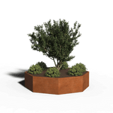 jardinières  octogonalesacier corten