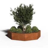 Jardinière en acier corten Octogone | 290 x 30