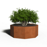 Acier corten Jardinières Octogone | 70 x 70