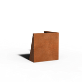 Acier corten Mur de soutènement Angle extérieur | 50 x 50 x 50