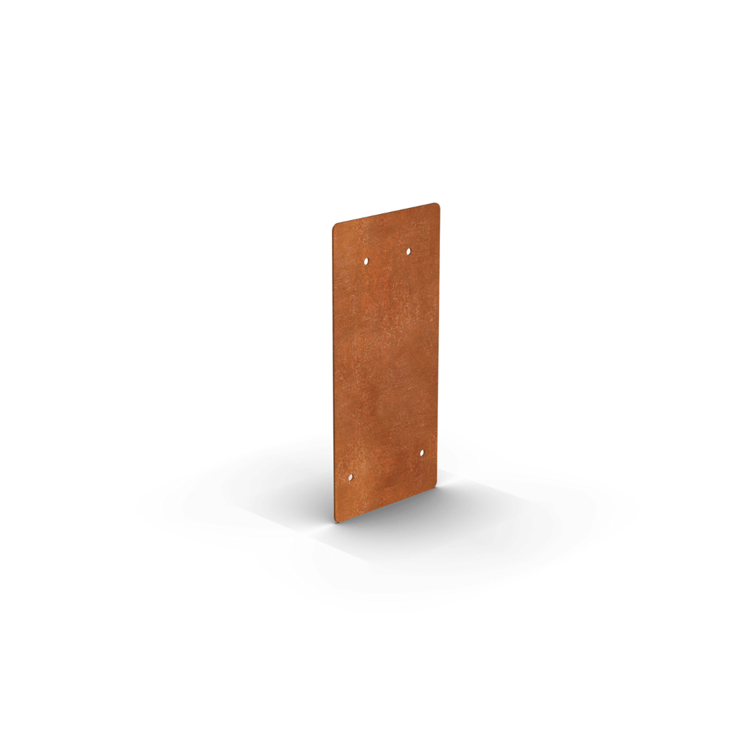 Acciaio corten Piastra perimetrale dritta | 10 x 0,15 x 21